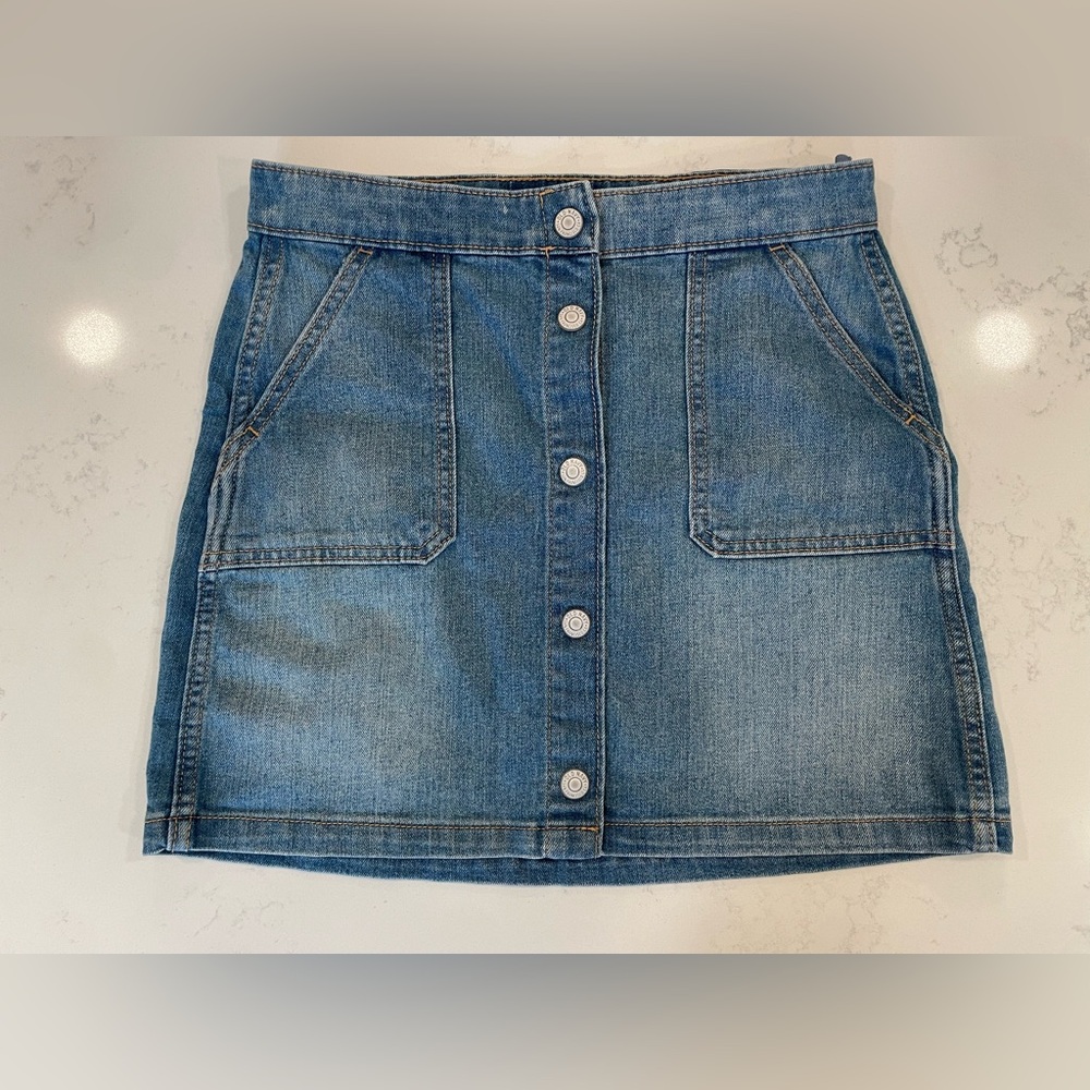Old Navy Women’s High-Rise Button Up Denim Mini Skirt Size S